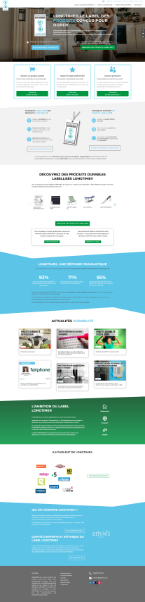 Illustration du projet Refonte du site et accompagnement communication LONGTIME®